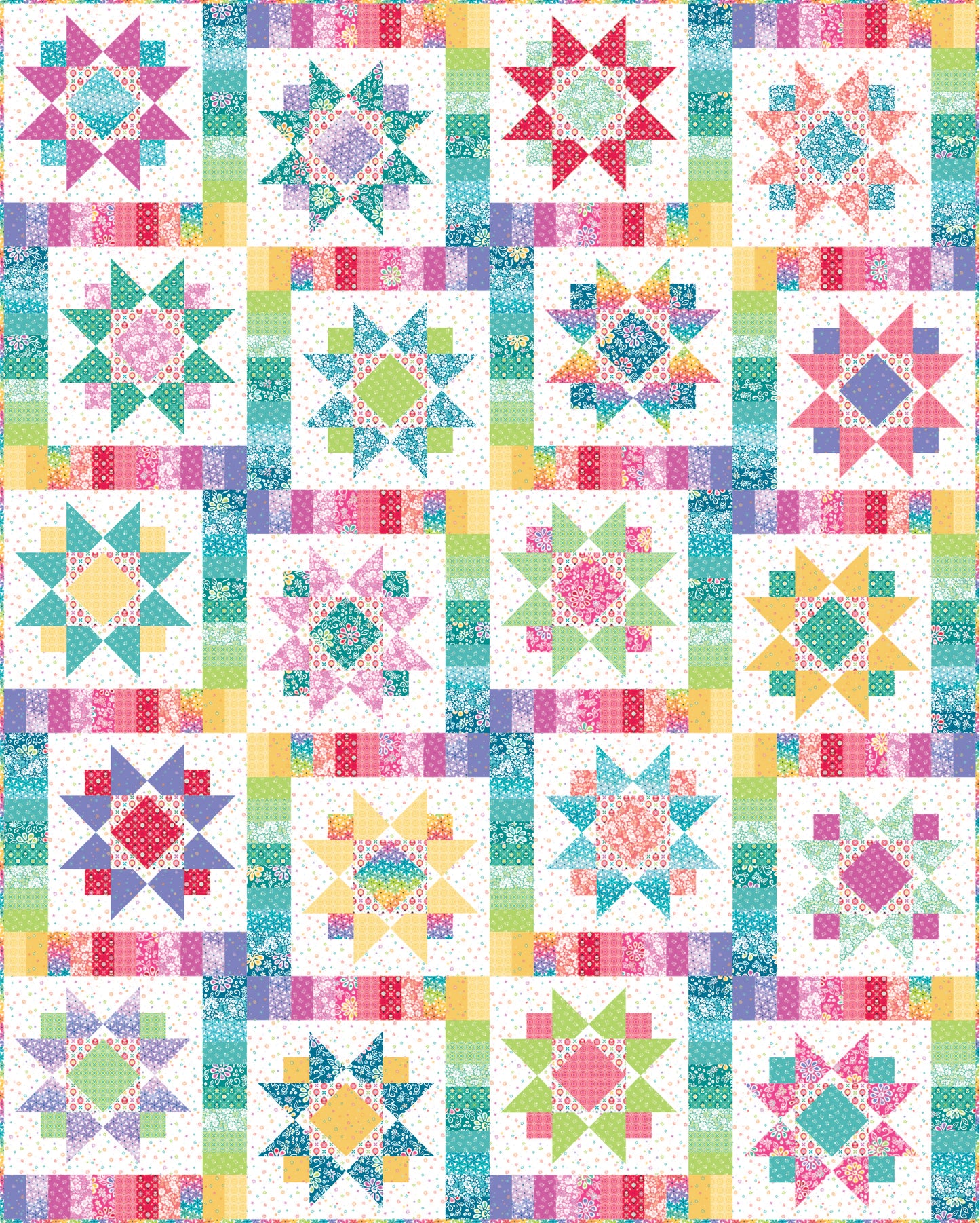 Aurelia Chasing Rainbows Quilt Kit