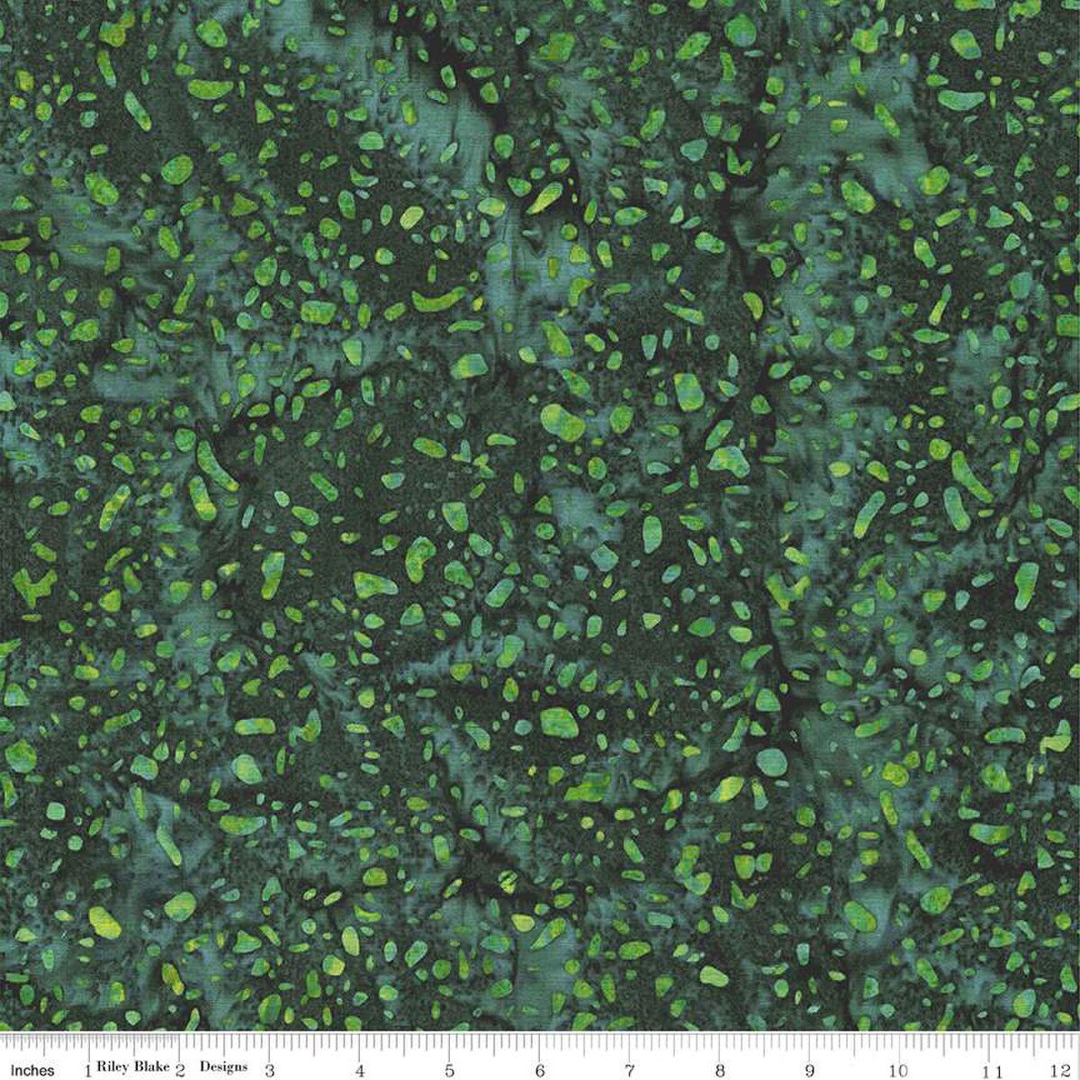 Batik Terrazzo Forest Green Yardage (1/2 Yard)