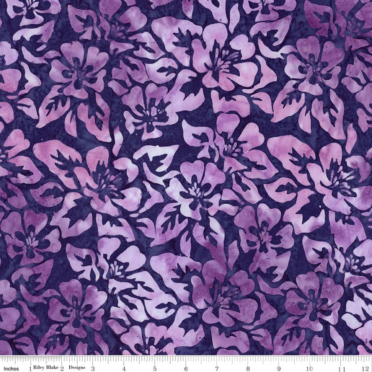 Batik Backyards Birds Purple Haze Yardage (1/2 Yard)