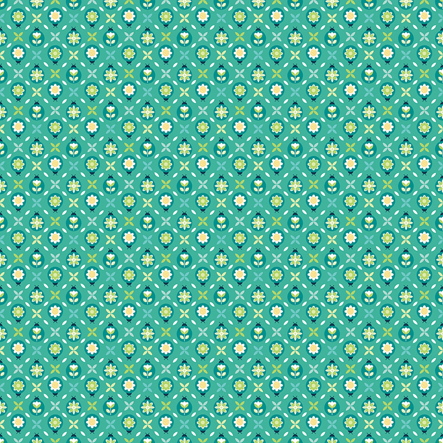 Chasing Rainbows Cute as a Bug Vivid (1/2 Yard)