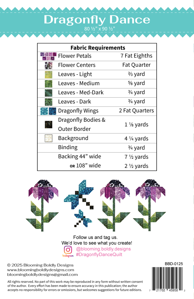 Dragonfly Dance Quilt Pattern