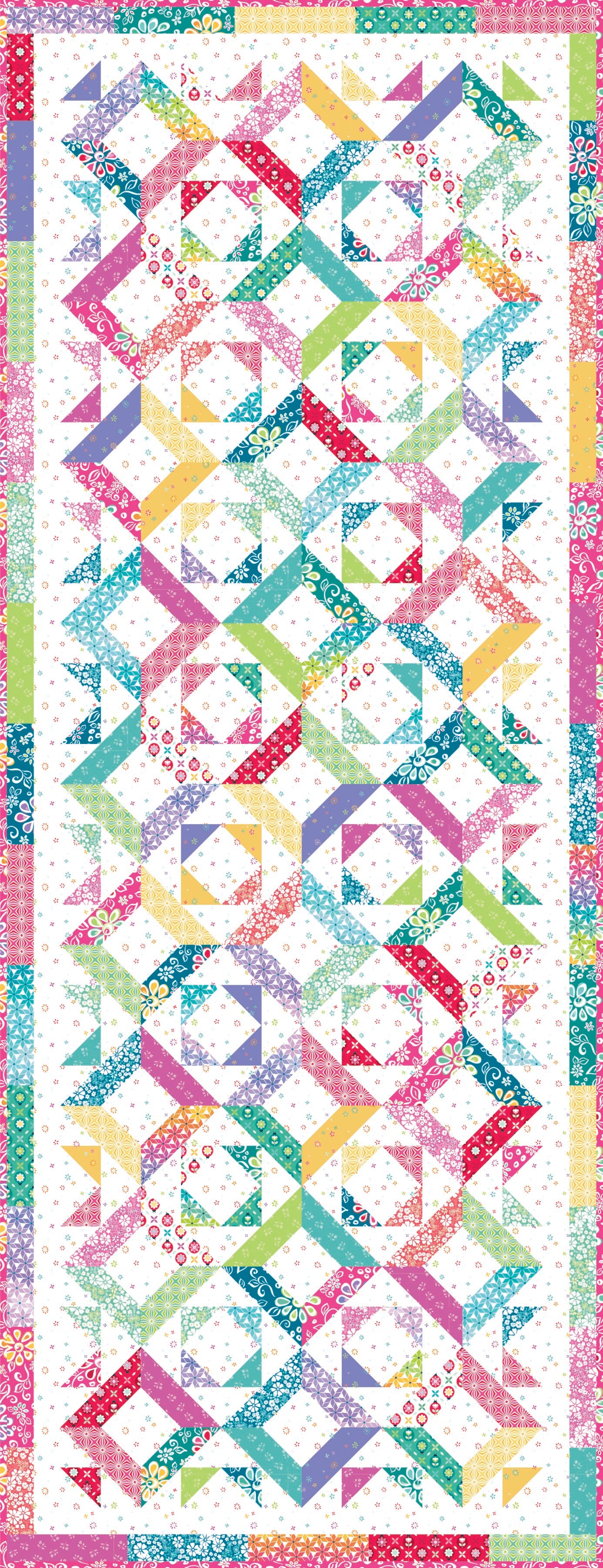 Kaleidoscope Chasing Rainbows Table Runner Kit