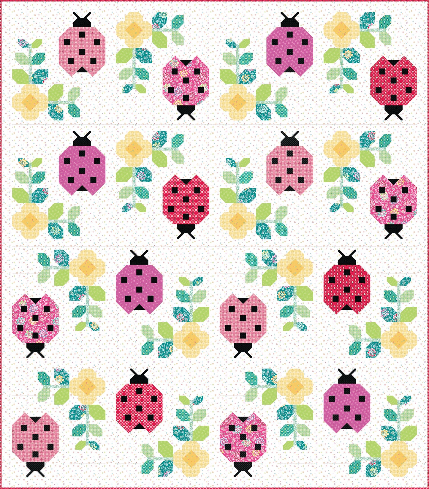 Lady Lola Chasing Rainbows Throw Quilt Kit
