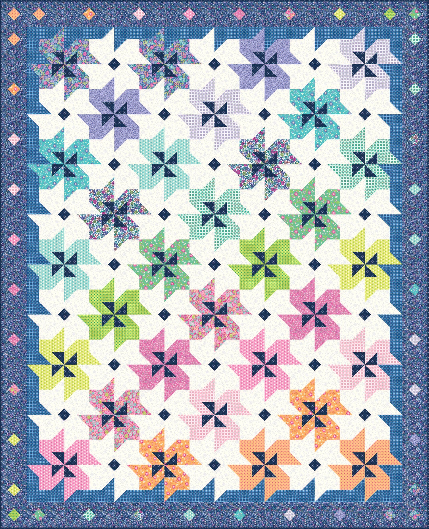 Color Shift Quilt Pattern