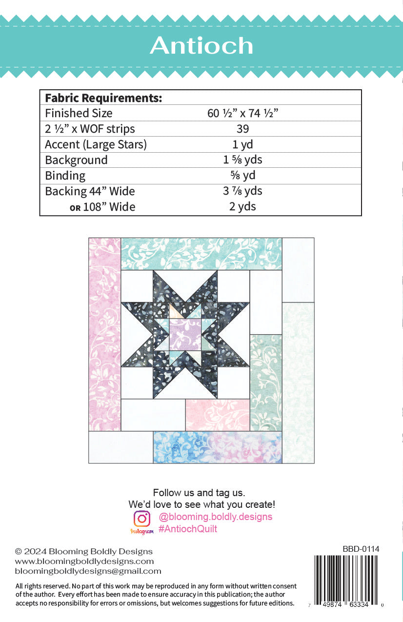 Antioch Quilt Pattern