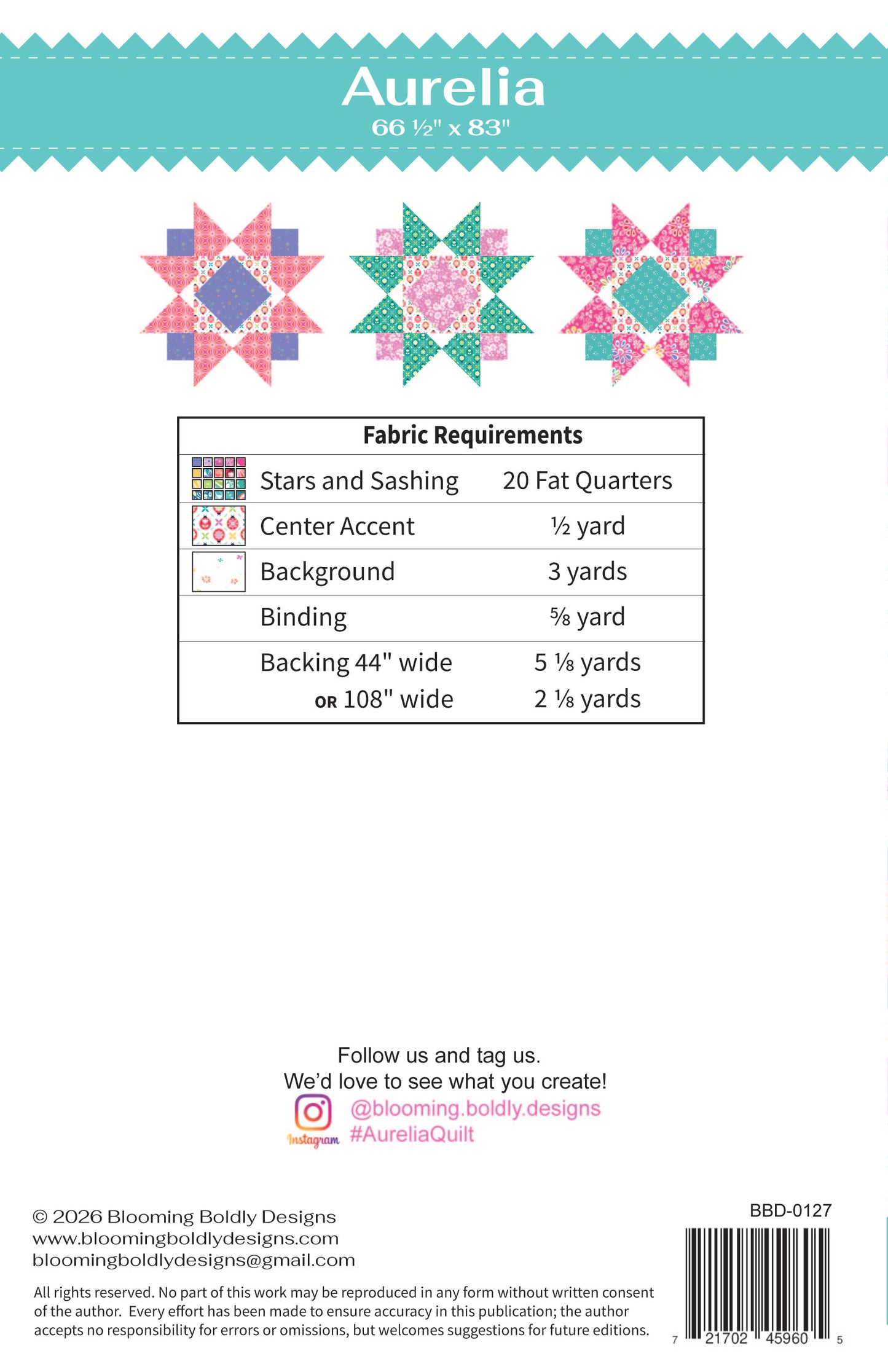Aurelia Quilt Pattern