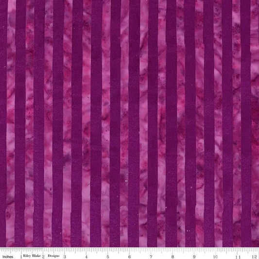Batik Get in Line Purple Outburst Yardage (1/2 Yard)