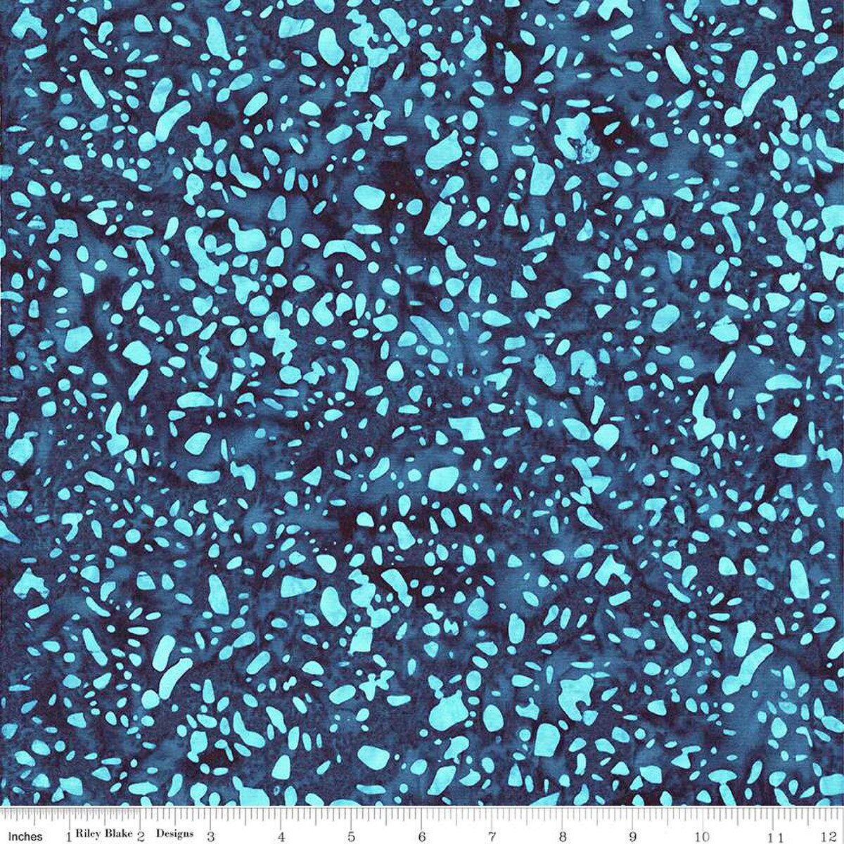 Batik Terrazzo Stone Blue Yardage (1/2 Yard)