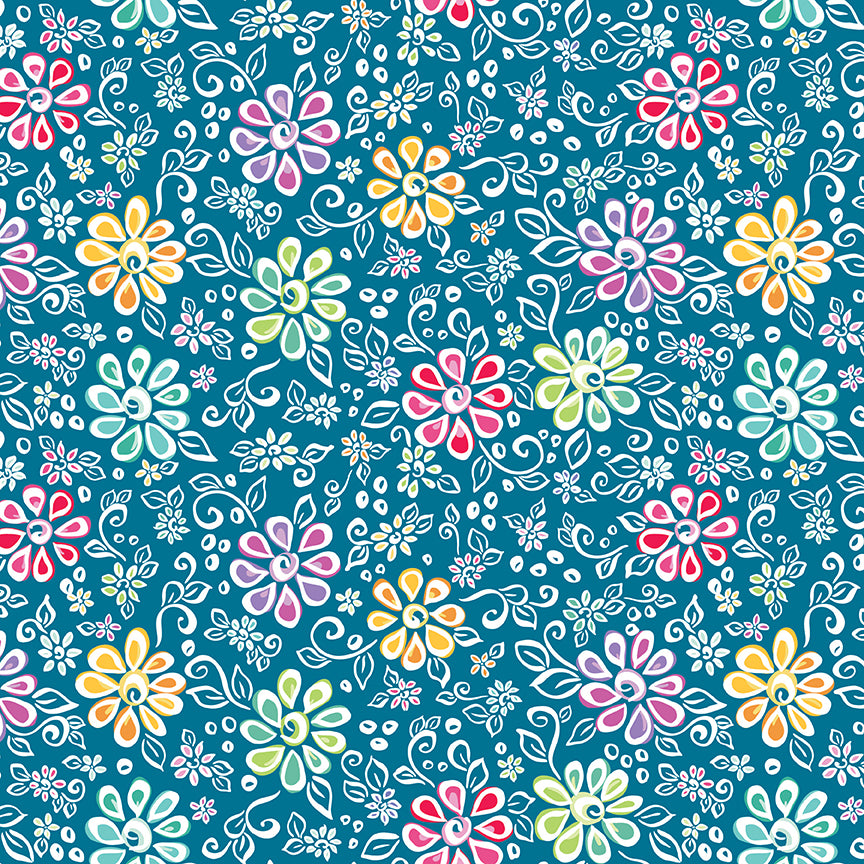 Chasing Rainbows Main Paradise (1/2 Yard)