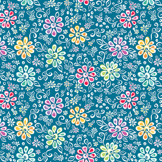 Chasing Rainbows Main Paradise (1/2 Yard)