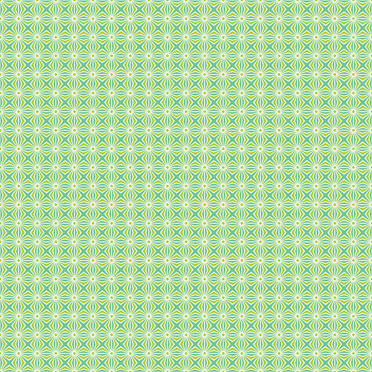 Chasing Rainbows Interlink Green (1/2 Yard)
