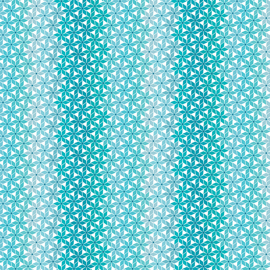 Chasing Rainbows Stellar Weave Aqua (1/2 Yard)