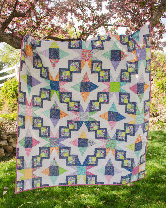 Prismatic Compass Vibrance Quilt Kit