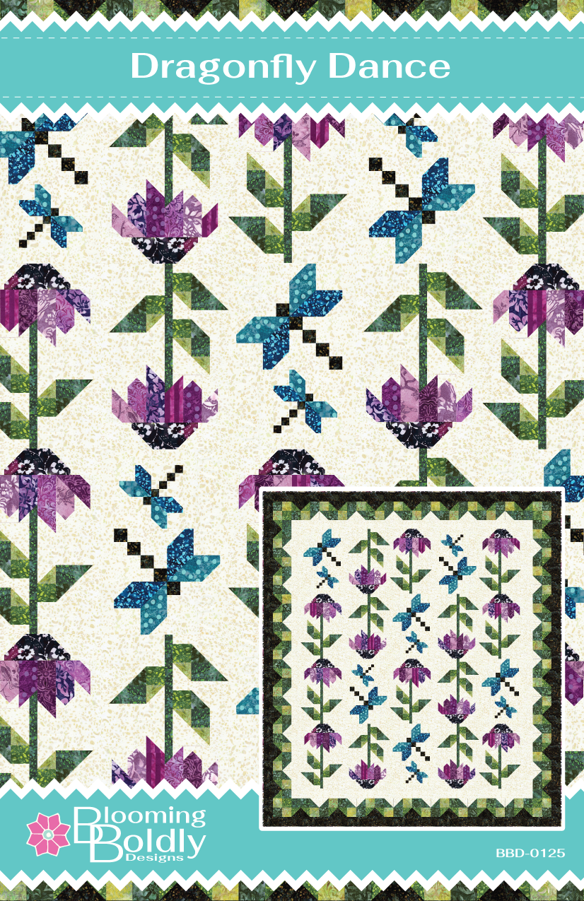 Dragonfly Smocking Pattern Dragonfly Dance Quilt Pattern – Blooming Boldly Designs
