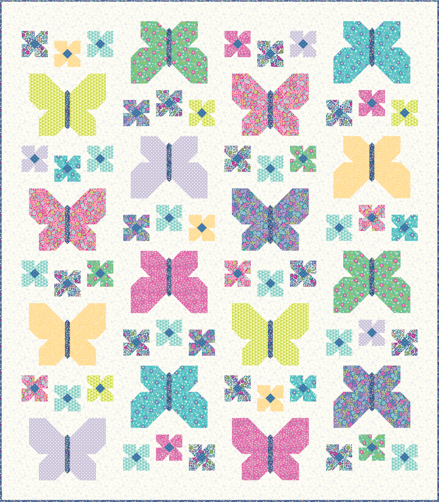 Flutterby Vibrance Quilt Kit