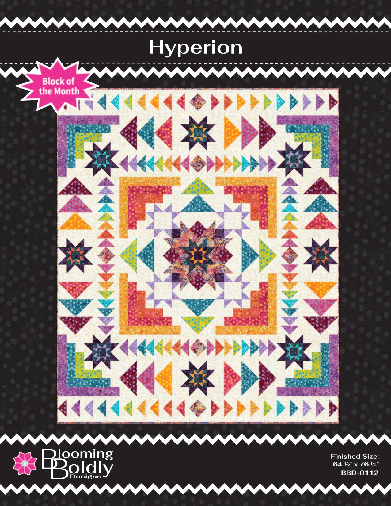 Hyperion Block of the Month Quilt Pattern