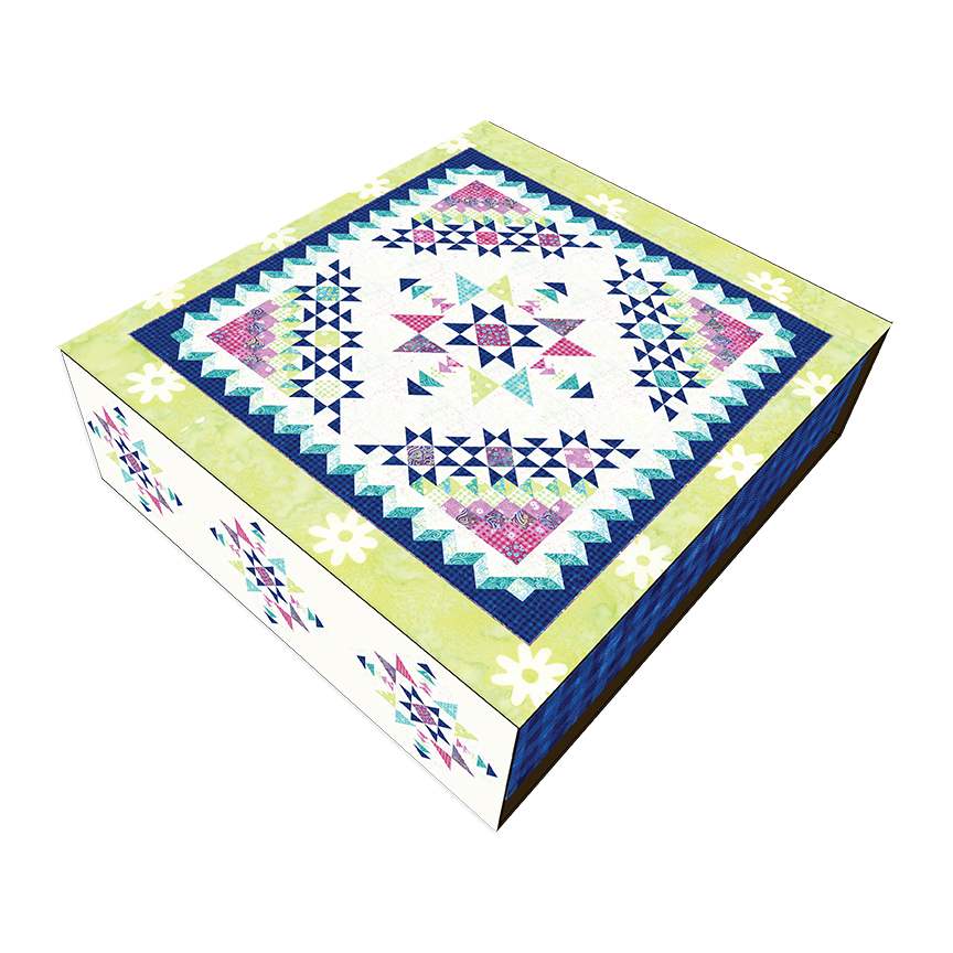 Rainbow Sparkles Daisy Dots Quilt Kit
