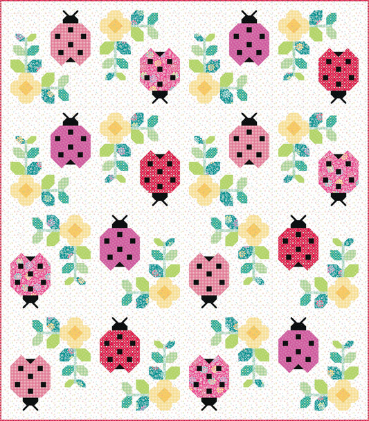 Lady Lola Chasing Rainbows Throw Quilt Kit