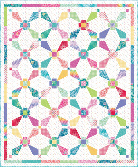 Painted Sunrise Chasing Rainbows Quilt Kit