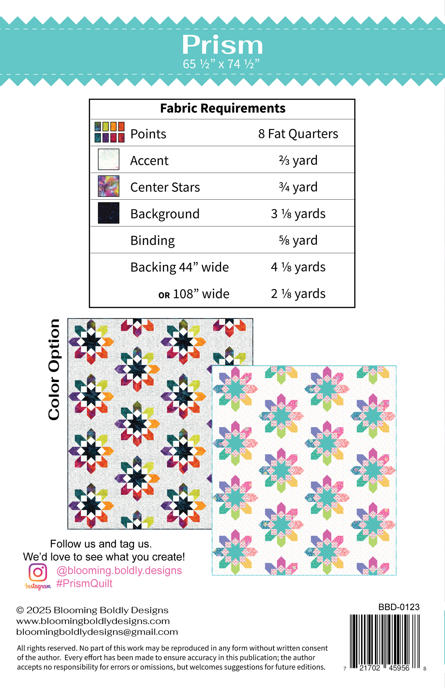 Prism Quilt Pattern