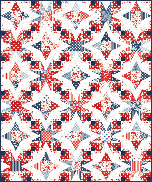 Prismatic Compass Freedom Garden Quilt Kit