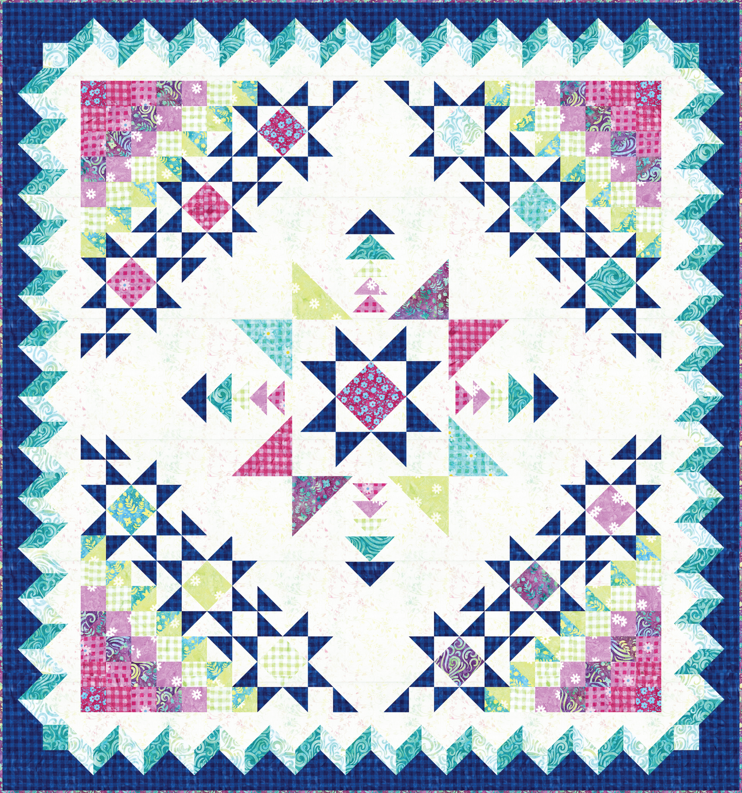 Digital Download - Rainbow Sparkles Quilt Pattern