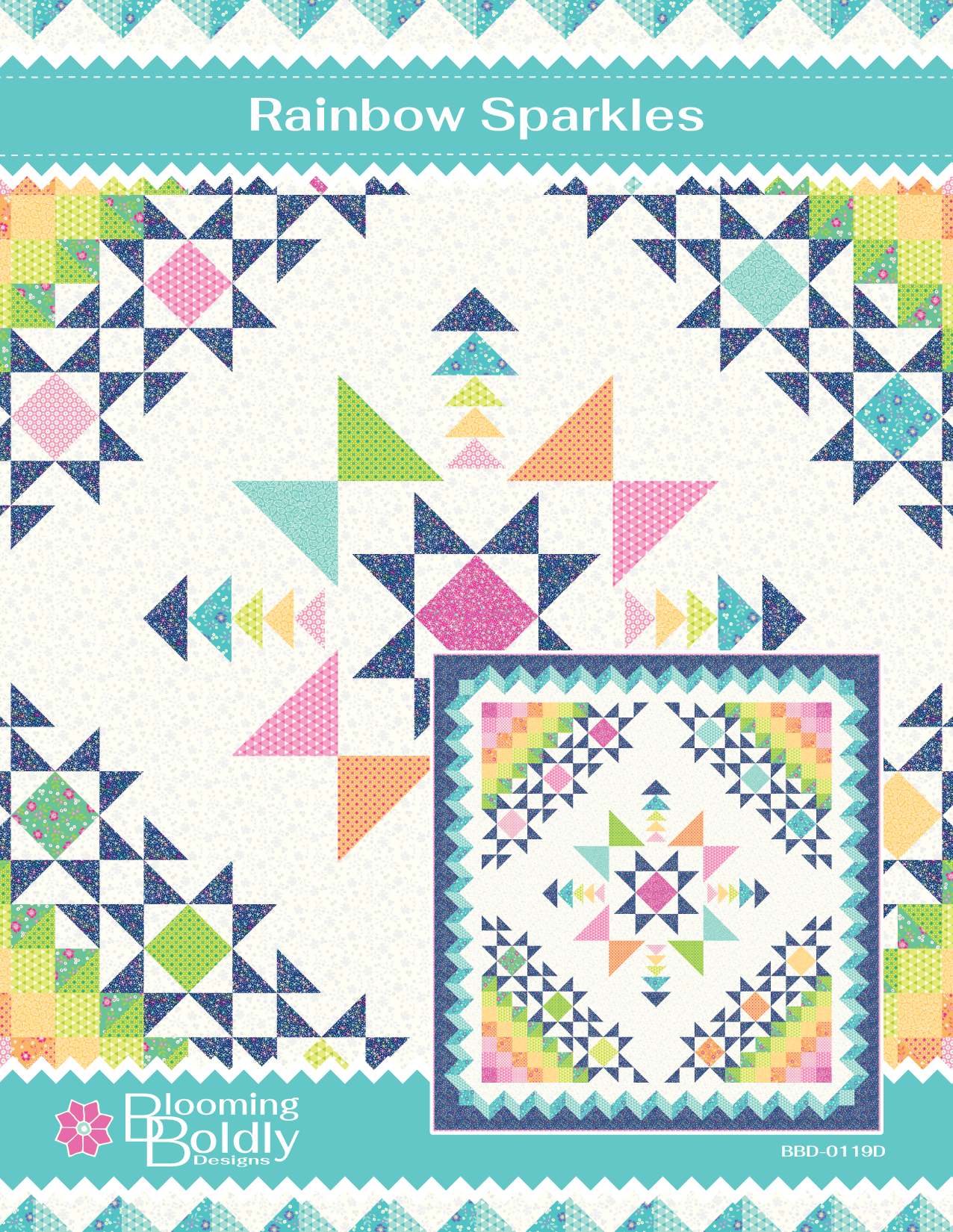 Digital Download - Rainbow Sparkles Quilt Pattern