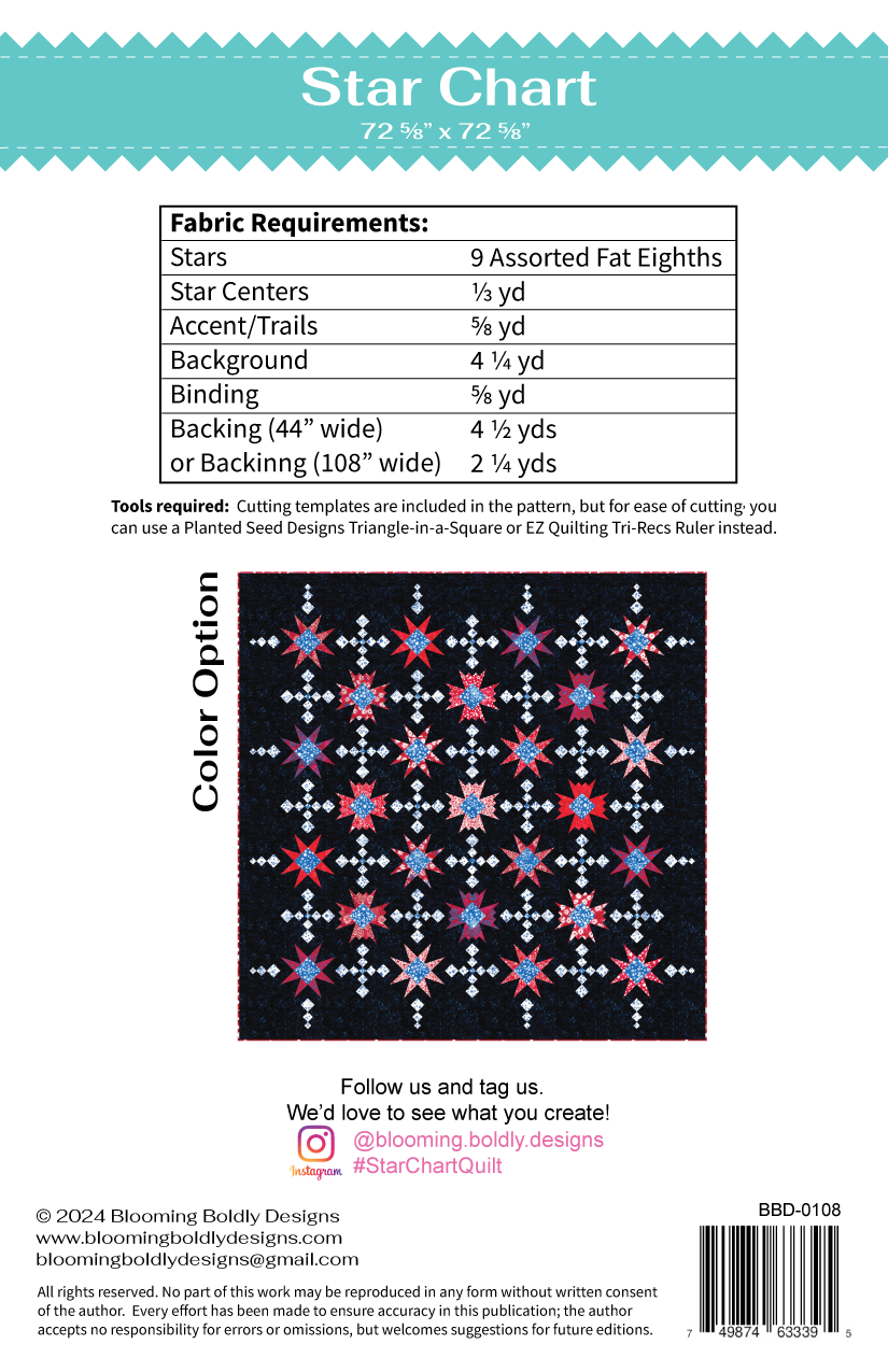 Star Chart Quilt Pattern