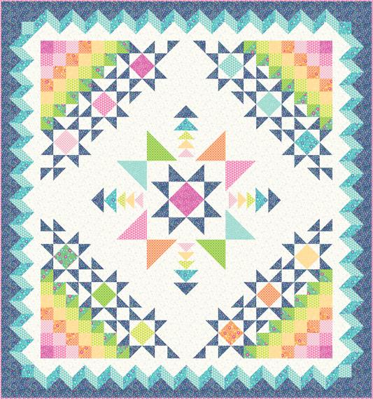 Rainbow Sparkles Vibrance Quilt Kit